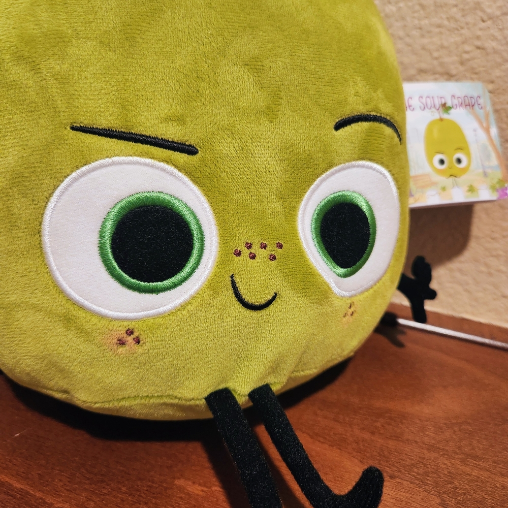 The Sour Grape Plush Character Book Buddy